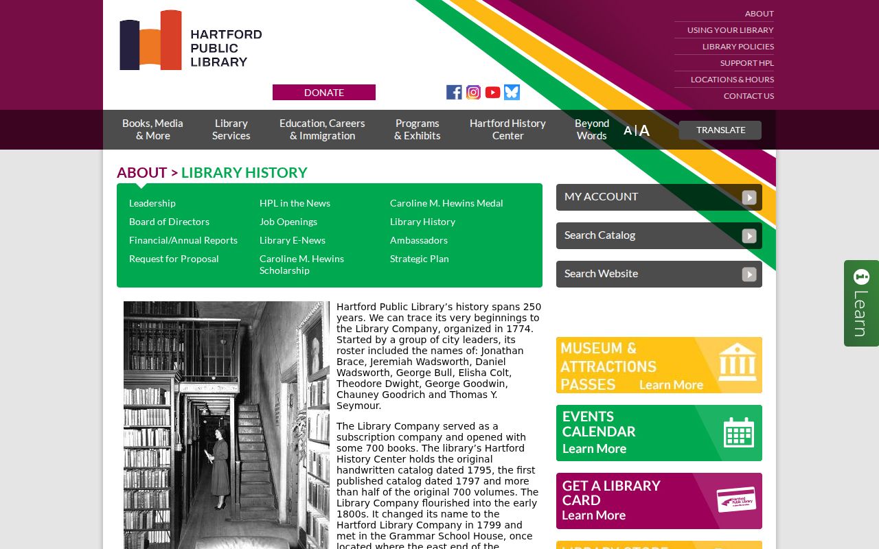 Hartford County city directory research at the Hartford Public Library History Center